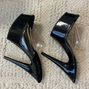 Pleaser Black and Clear Women's Heels